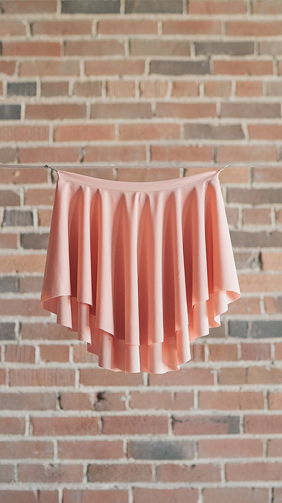 Spanish Pink Ballet Skirt from Luckyleo Dancewear in a SAB style short length for women and girls
