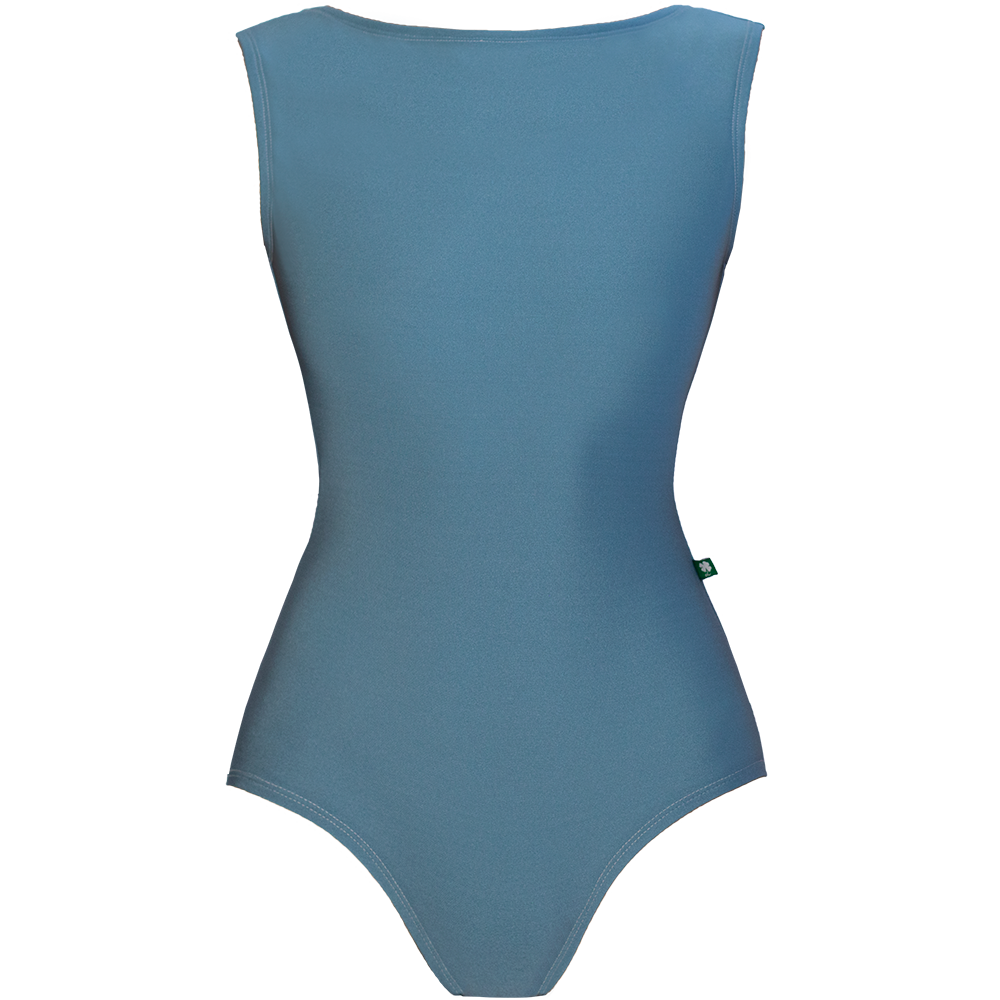 Girl’s one-piece swimsuit in Aqua sky blue