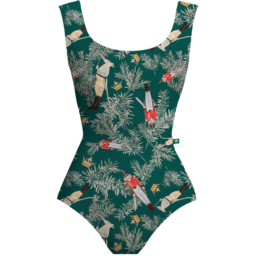 CHACOTT - lucky leoホリデーシーズン限定スノーフレーク柄❄️レオタード M CHACOTT - lucky leo🍀ホリデーシーズン限定🎄スノーフレーク柄