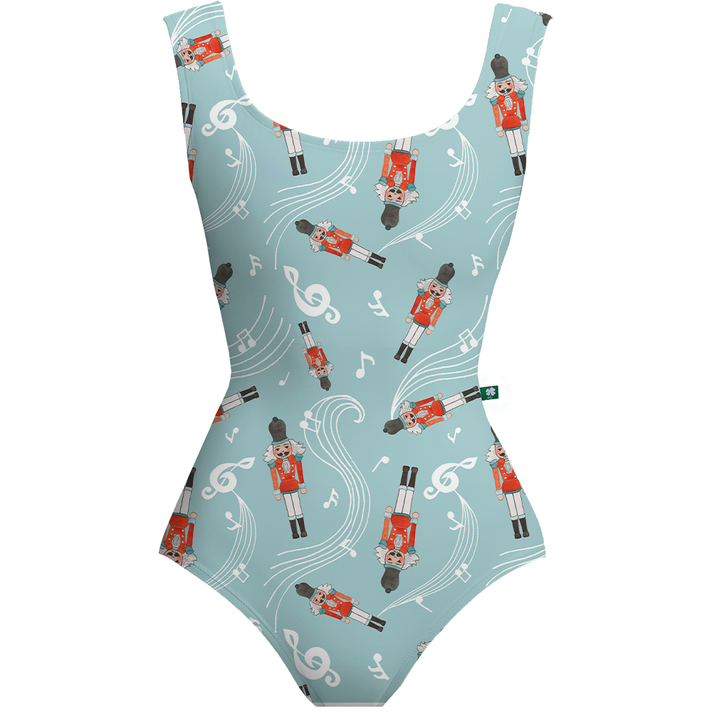 CHACOTT - lucky leoホリデーシーズン限定スノーフレーク柄❄️レオタード M CHACOTT - lucky leo🍀ホリデーシーズン限定🎄スノーフレーク柄