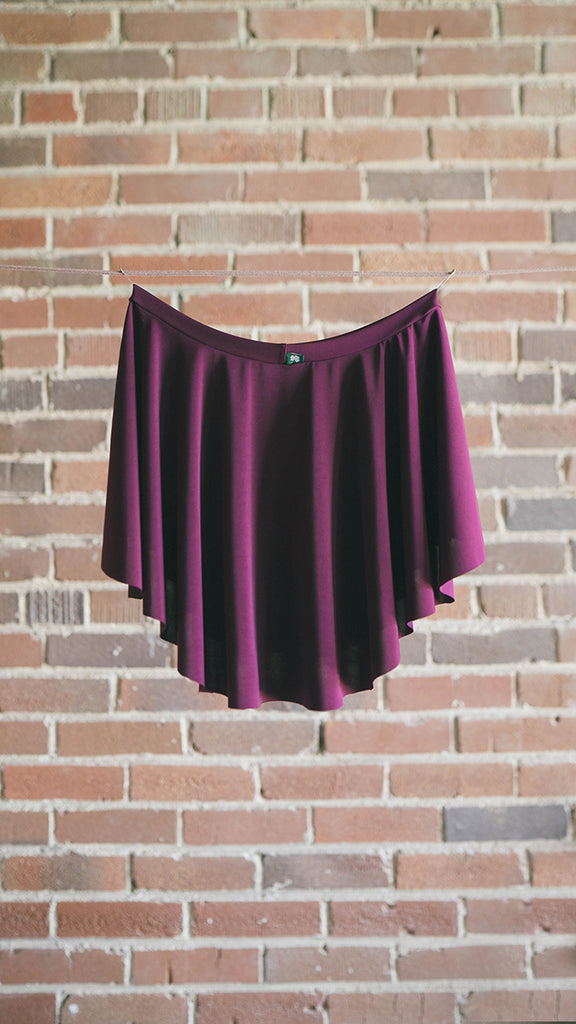 Plum EOS Luckyleo Dancewear Ballet skirt SAB style for women and girls dance classes in purple