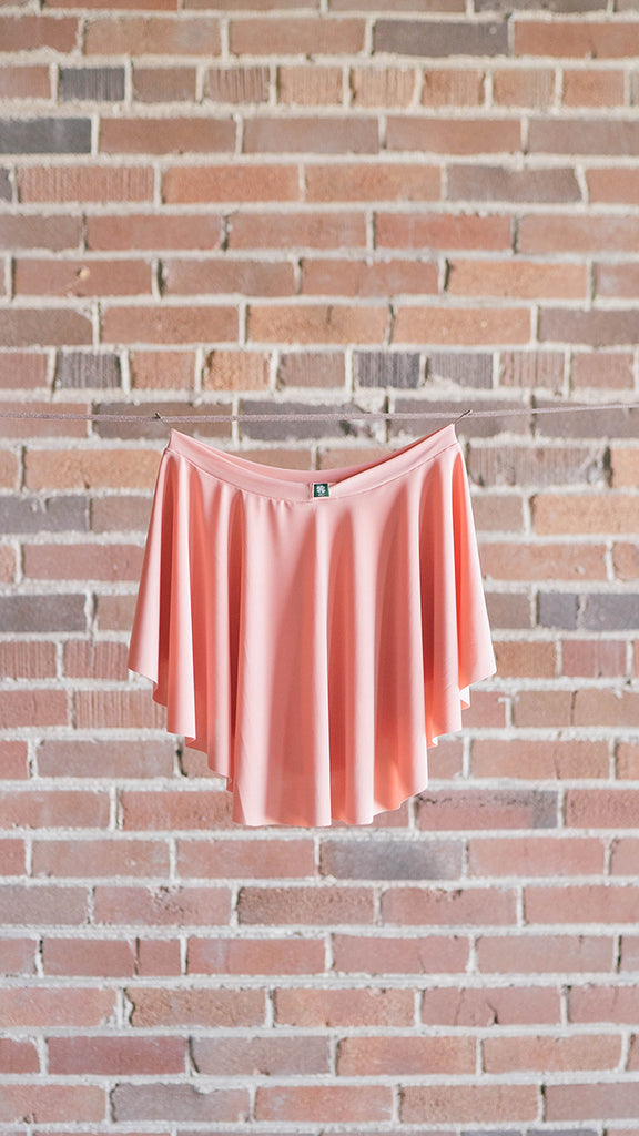 short pink ballet skirt Luckyleo for women and girls in pull on design