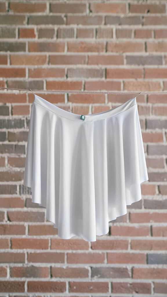 short white ballet skirt slinky luckyleo