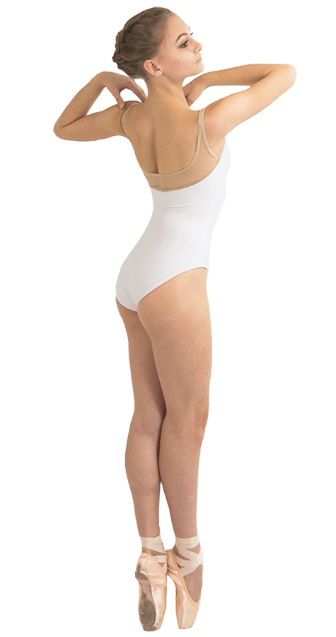 Ballet Leotard in Acorn Style Side View